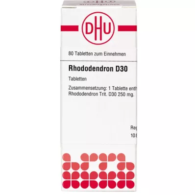 RHODODENDRON D 30 tablettia, 80 kpl