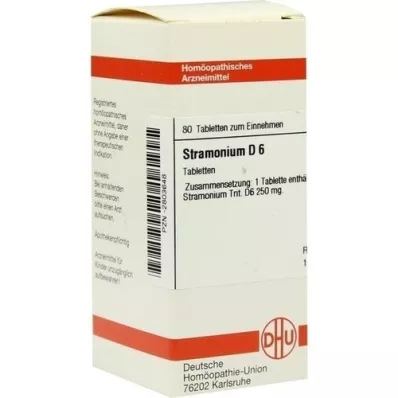 STRAMONIUM D 6 tablettia, 80 kpl