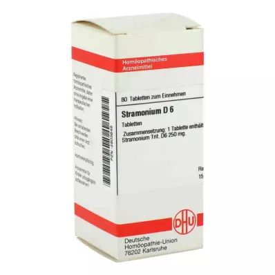 STRAMONIUM D 6 tablettia, 80 kpl STRAMONIUM D 6 tablettia, 80 kpl