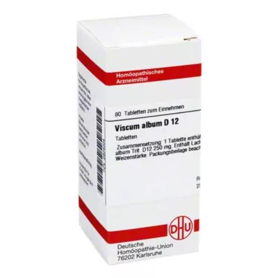 VISCUM ALBUM D 12 tablettia, 80 kpl