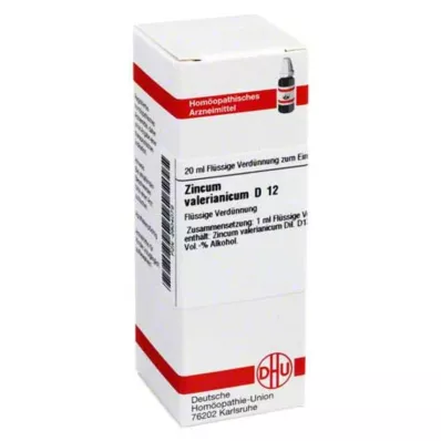 ZINCUM VALERIANICUM D 12 Laimennus, 20 ml ZINCUM VALERIANICUM D 12 Laimennus, 20 ml