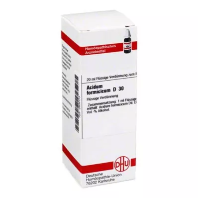 ACIDUM FORMICICUM D 30 Laimennus, 20 ml