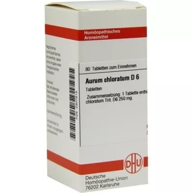 AURUM CHLORATUM D 6 tablettia, 80 kpl