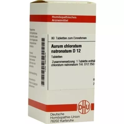 AURUM CHLORATUM NATRONATUM D 12 tablettia, 80 kpl