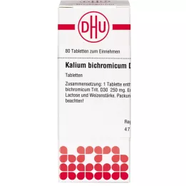 KALIUM BICHROMICUM D 30 tablettia, 80 kpl