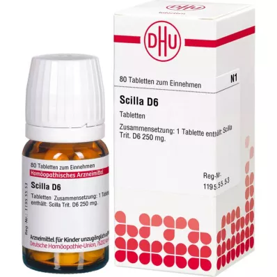 SCILLA D 6 tablettia, 80 kpl