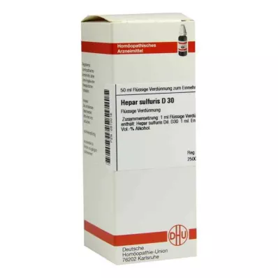 HEPAR SULFURIS D 30 Laimennus, 50 ml HEPAR SULFURIS D 30 Laimennus, 50 ml