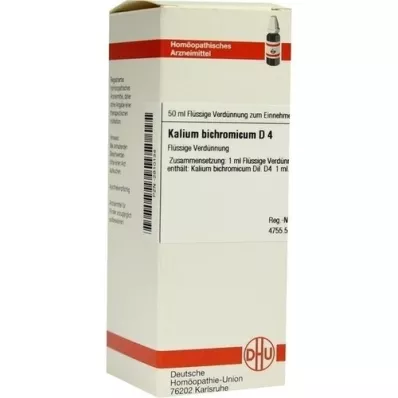 KALIUM BICHROMICUM D 4 -laimennus, 50 ml
