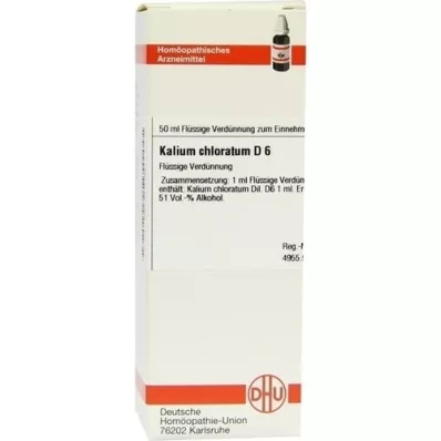 KALIUM CHLORATUM D 6 Laimennus, 50 ml