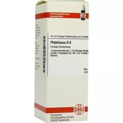 PHYTOLACCA D 6 Laimennus, 50 ml