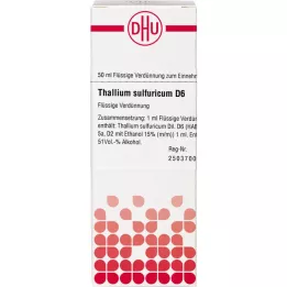 THALLIUM SULFURICUM D 6 Laimennus, 50 ml