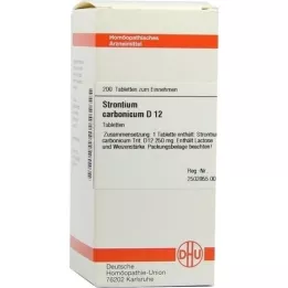 STRONTIUM CARBONICUM D 12 tablettia, 200 kpl