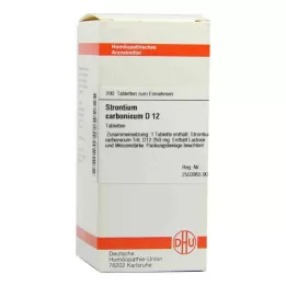 STRONTIUM CARBONICUM D 12 tablettia, 200 kpl