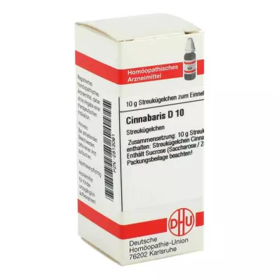 CINNABARIS D 10 palloa, 10 g CINNABARIS D 10 palloa, 10 g
