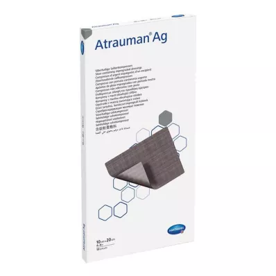 ATRAUMAN Ag 10x20 cm steriilit kompressit, 10 kpl ATRAUMAN Ag 10x20 cm steriilit kompressit, 10 kpl