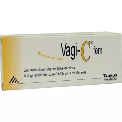 VAGI C Fem emätintabletit, 6 kpl