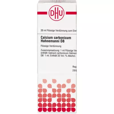 CALCIUM CARBONICUM Hahnemanni D 8 Laimennus, 20 ml