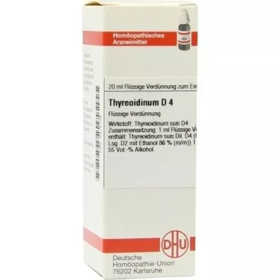 THYREOIDINUM D 4 -laimennus, 20 ml