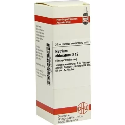 NATRIUM CHLORATUM D 12 Laimennus, 20 ml