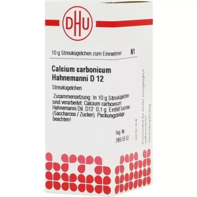 CALCIUM CARBONICUM Hahnemanni D 12 palloa, 10 g