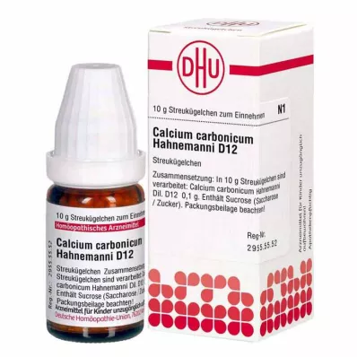CALCIUM CARBONICUM Hahnemanni D 12 palloa, 10 g CALCIUM CARBONICUM Hahnemanni D 12 palloa, 10 g