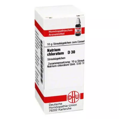 NATRIUM CHLORATUM D 30 palloa, 10 g NATRIUM CHLORATUM D 30 palloa, 10 g