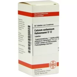 CALCIUM CARBONICUM Hahnemanni D 12 tablettia, 80 kpl