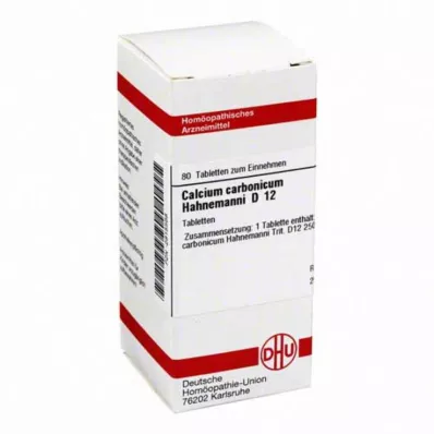 CALCIUM CARBONICUM Hahnemanni D 12 tablettia, 80 kpl