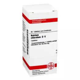 NATRIUM CHLORATUM D 6 tablettia, 80 kpl