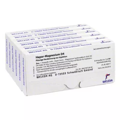 HEPAR MAGNESIUM D 4 ampullia, 48X1 ml