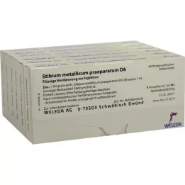STIBIUM METALLICUM PRAEPARATUM D 6 ampullia, 48X1 ml