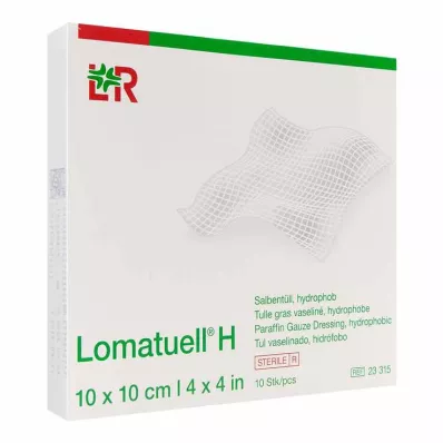 LOMATUELL H Voidetylli 10x10 cm steriili, 10 kpl