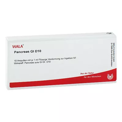 PANCREAS GL D 10 ampullia, 10X1 ml
