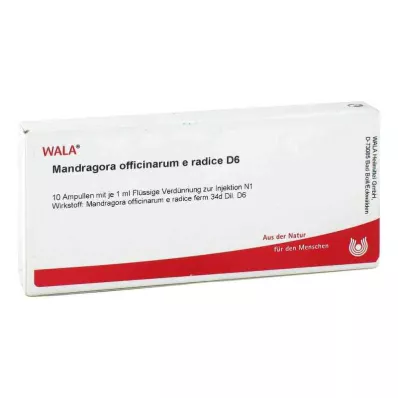 MANDRAGORA OFFICINARIUM e radice D 6 Ampullit, 10X1 ml