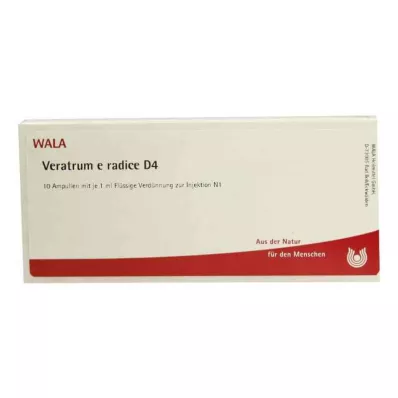 VERATRUM E radice D 4 Ampullit, 10X1 ml VERATRUM E radice D 4 Ampullit, 10X1 ml