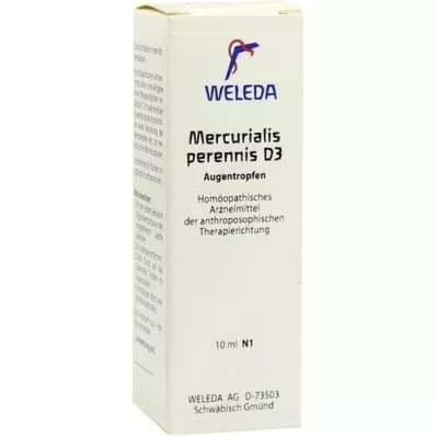 MERCURIALIS PERENNIS D 3 silmätippoja, 10 ml