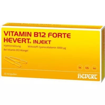 VITAMIN B12 HEVERT forte Inject-ampullit, 20X2 ml