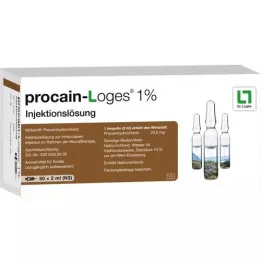 PROCAIN-Loges 1% injektioneste, liuos, injektioampullit, 50X2 ml