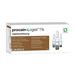 PROCAIN-Loges 1% injektioneste, liuos, injektioampullit, 50X2 ml