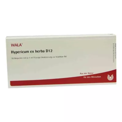 HYPERICUM EX Herba D 12 ampullia, 10X1 ml HYPERICUM EX Herba D 12 ampullia, 10X1 ml