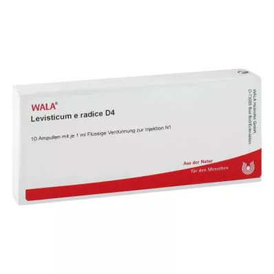 LEVISTICUM E radice D 4 Ampullit, 10X1 ml