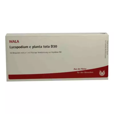 LYCOPODIUM E planta tota D 30 ampullia, 10X1 ml