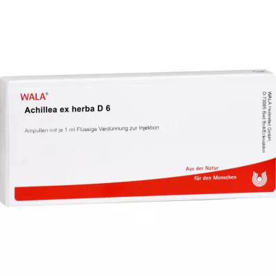 ACHILLEA EX Herba D 6 ampullia, 10X1 ml ACHILLEA EX Herba D 6 ampullia, 10X1 ml