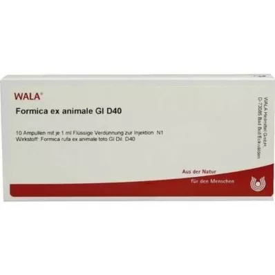 FORMICA EX animale GL D 40 ampullia, 10X1 ml FORMICA EX animale GL D 40 ampullia, 10X1 ml
