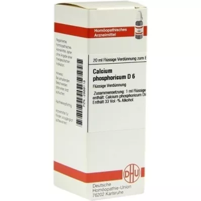 CALCIUM PHOSPHORICUM D 6 Laimennus, 20 ml