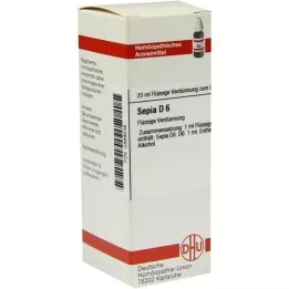 SEPIA D 6 Laimennus, 20 ml