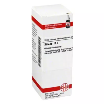 SILICEA D 6 Laimennus, 20 ml