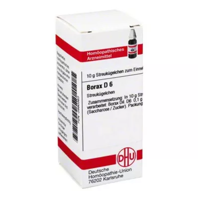 BORAX D 6 palloa, 10 g