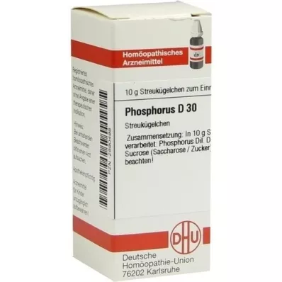 PHOSPHORUS D 30 palloa, 10 g