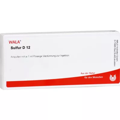 SULFUR D 12 ampullia, 10X1 ml